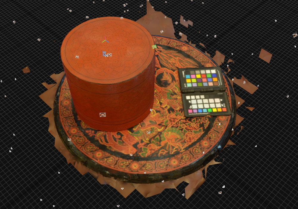 Partial-scan view during 3D data generation