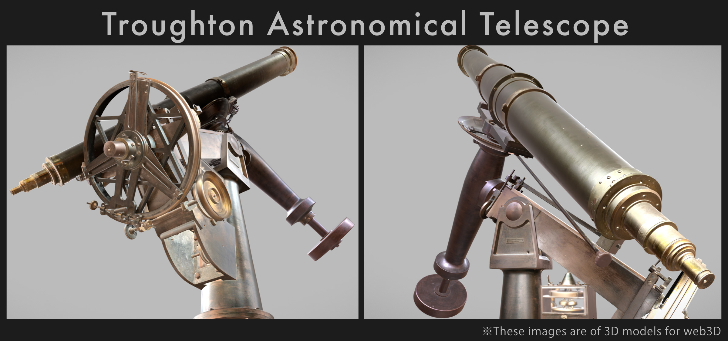 Troughton Astronomical Telescope 3D scanning model